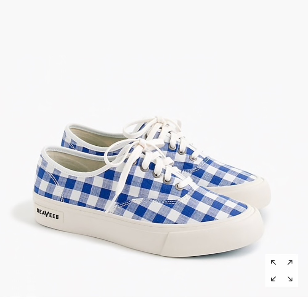 🆕SeaVee J.Crew  Legend  Sneakers - Gingham Size 9